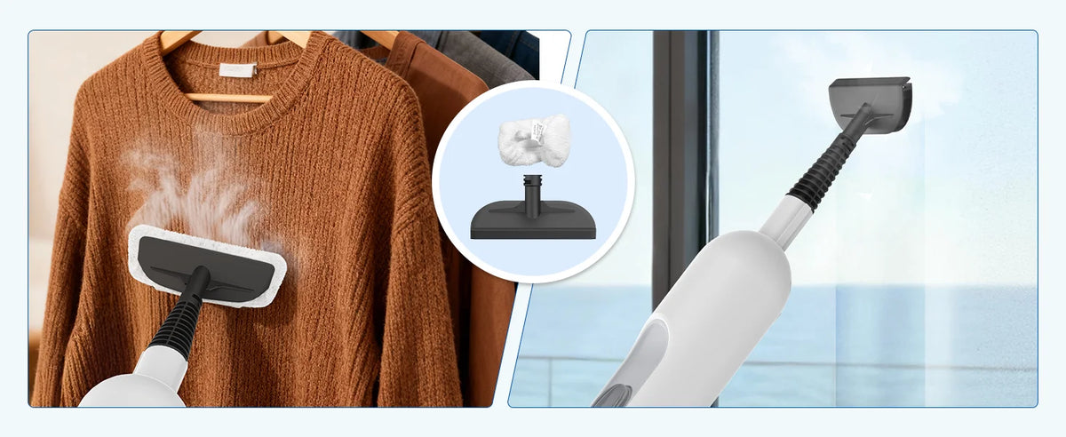 INSE 6-in-1 Steam Mop for Hard Floor Carpet & Kitchen