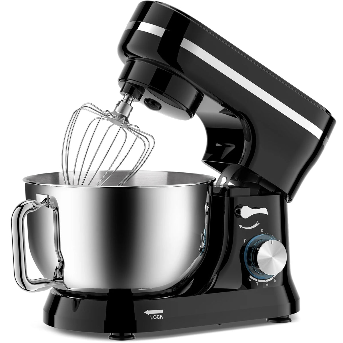220V Powerful Stand Mixer Electric Blender Household Automatic Timing Hair Noodles Flour-Mixing Machine Commercial stand mixer