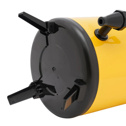 10L Stainless Steel Insulated Beverage Dispenser, Yellow Round Tabletop Drink Server with Spout, Hot &amp; Cold Drink Dispenser