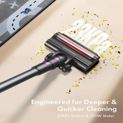 Homeika Cordless Vacuum 23KPa 48min LED Display Floor Carpet Homeika Cordless Vacuum 23KPa 48min LED Display Floor Carpet