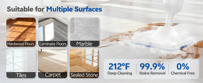 INSE 6-in-1 Steam Mop for Hard Floor Carpet &amp; Kitchen