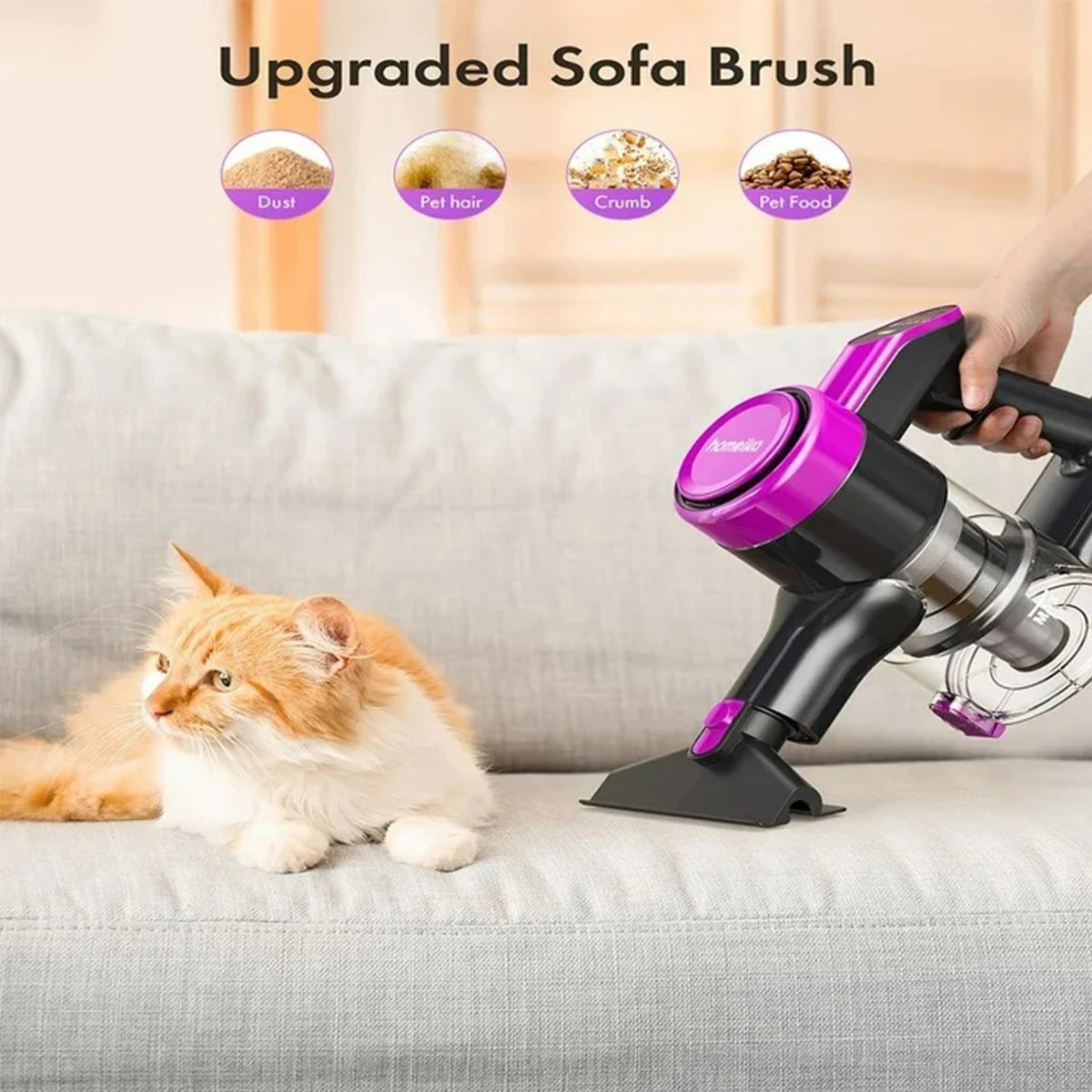 Homeika Cordless Vacuum 23KPa 48min LED Display Floor Carpet