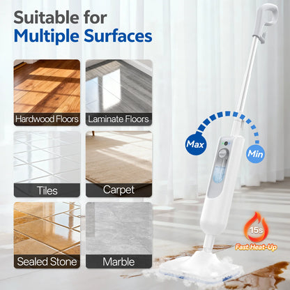 INSE 6-in-1 Steam Mop for Hard Floor Carpet &amp; Kitchen