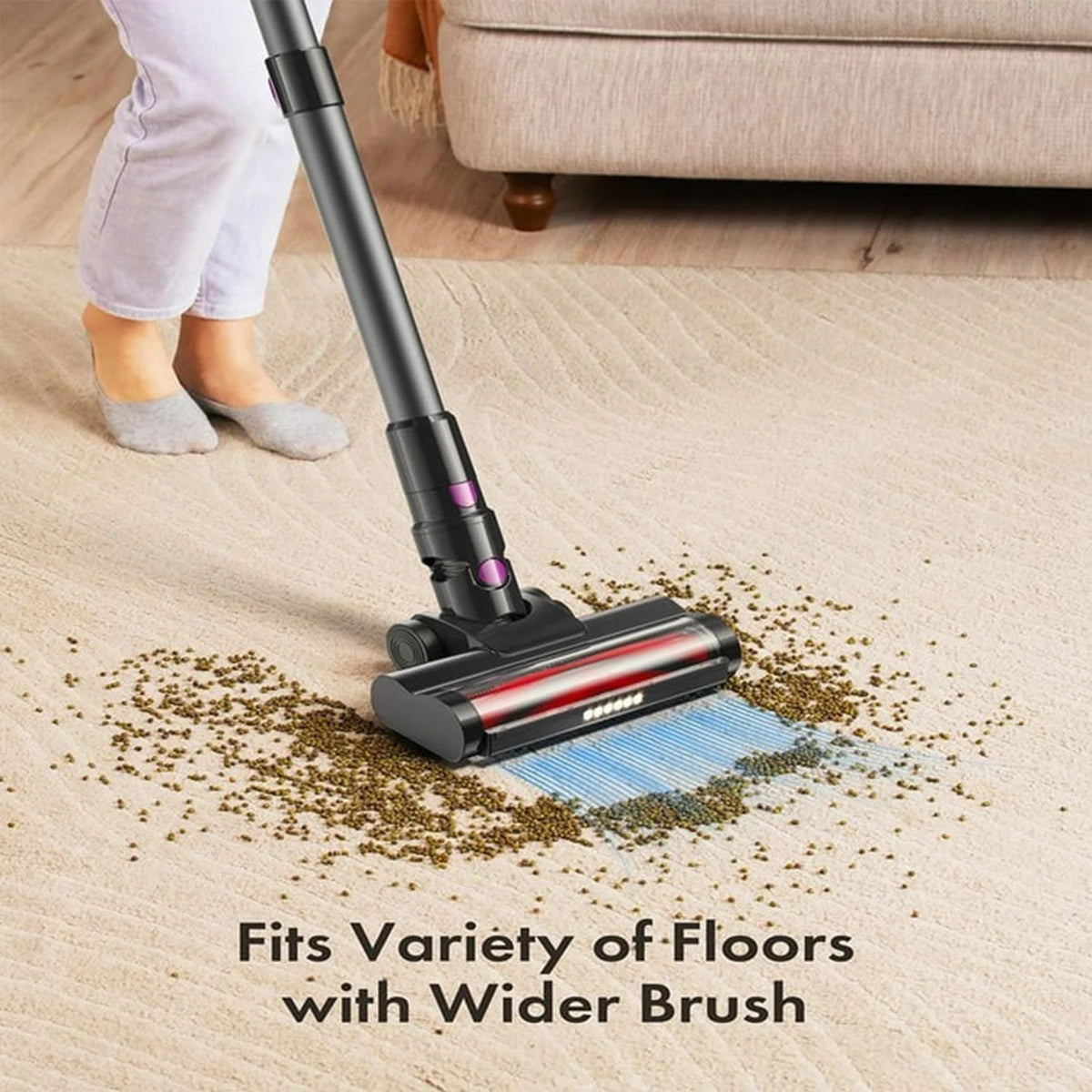 Homeika Cordless Vacuum 23KPa 48min LED Display Floor Carpet Homeika Cordless Vacuum 23KPa 48min LED Display Floor Carpet