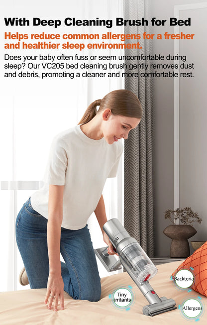Cordless Vacuum 27000PA Smart Sensor for Home Carpet