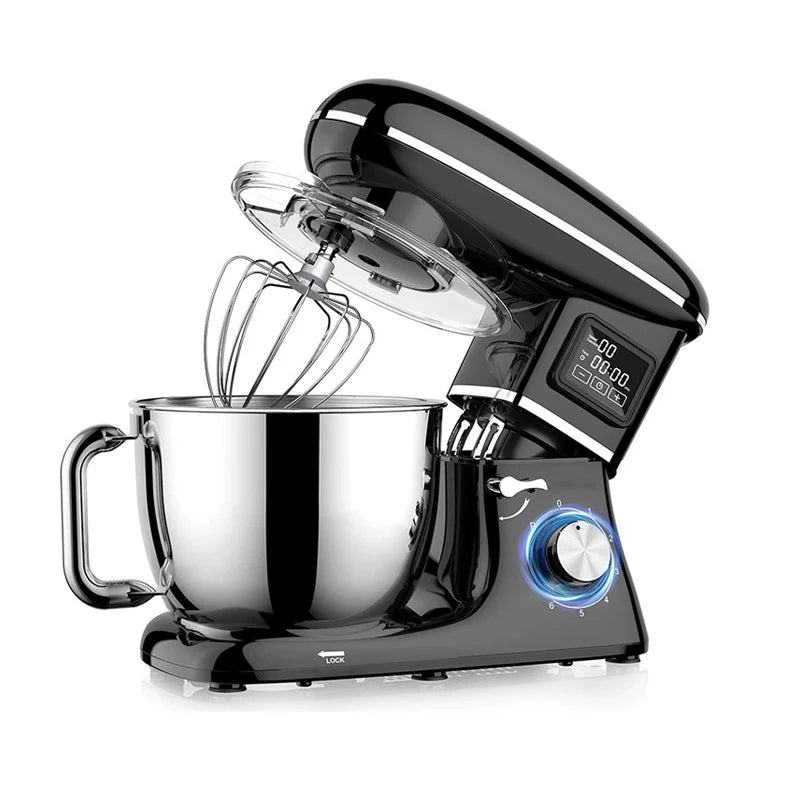 220V Powerful Stand Mixer Electric Blender Household Automatic Timing Hair Noodles Flour-Mixing Machine Commercial stand mixer