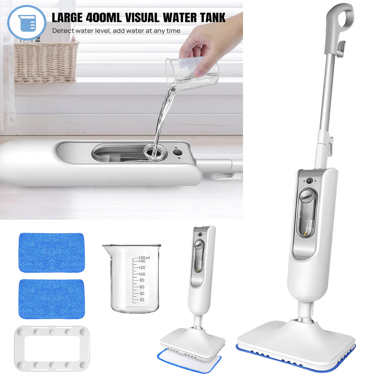 DayPlus Steam Mop &amp; Detachable Steam Cleaner