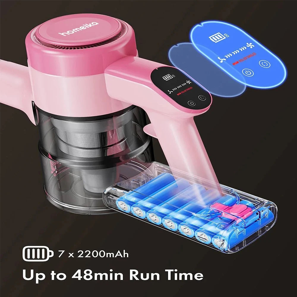 Homeika Cordless Vacuum 23KPa 48min LED Display Floor Carpet