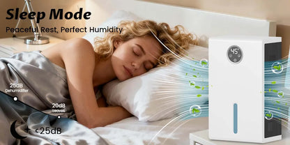 Dehumidifier for Home for Bedroom with 1000 sq.ft 120 OZ Water Tank,Dehumidifiers for Bathroom Basement,Auto Shut Off