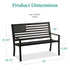 Person Patriotic USA Black Metal Bench America Flag Backrest Person Patriotic USA Black Metal Bench America Flag Backrest